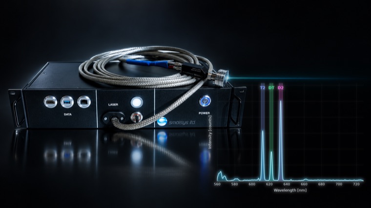 Micro Raman spectrometer with measured spectrum